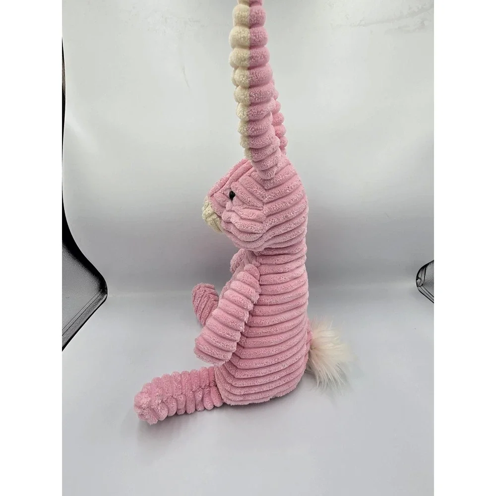 JELLYCAT Medium Cordy Roy Bunny Hare Plush Stuffed Animal Pink & Cream